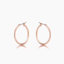Load image into Gallery viewer, 30mm Small Rosegold Hoop Earrings