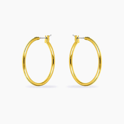Yasmin 14k Gold Medium Hoop Earrings