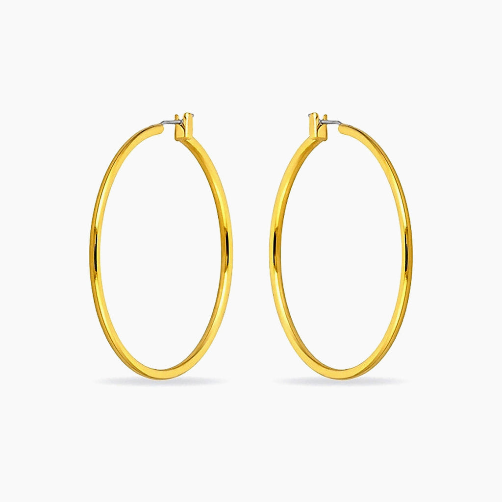 Yasmin 14k Gold Large Hoop Earrings