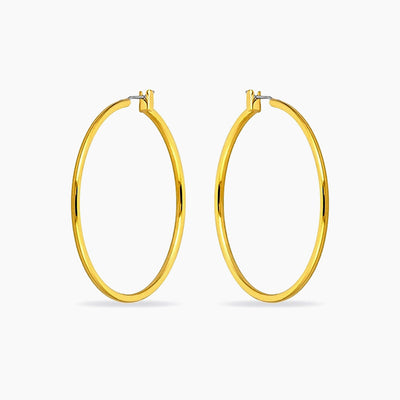 Yasmin 14k Gold Large Hoop Earrings