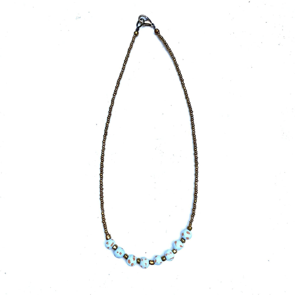 Antique Ceramic Necklace