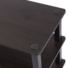Load image into Gallery viewer, Modern 3-Shelf Espresso Black Shoe Rack - Holds up to 18 Pair of Shoes