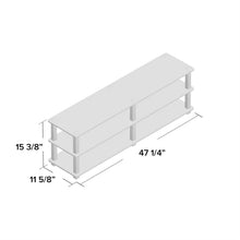 Load image into Gallery viewer, Modern 3-Shelf Espresso Black Shoe Rack - Holds up to 18 Pair of Shoes