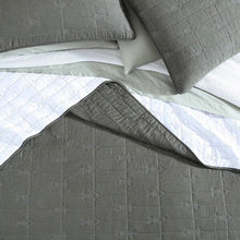 Load image into Gallery viewer, Lightweight Dark Green Brick Fish Pattern 4 Piece Cotton Daybed Cover Set