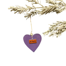 Load image into Gallery viewer, Ceramic Heart Ornament - Jesus