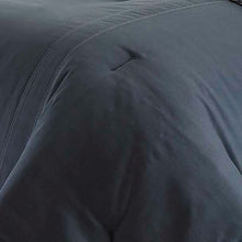 Load image into Gallery viewer, Full/Queen size 100% Cotton Reverse Plaid Gray/White Comforter Set