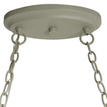 Load image into Gallery viewer, Rustic 2 Light 10 Hook Ceiling Mounted Hanging Pot Rack in Slate Gray