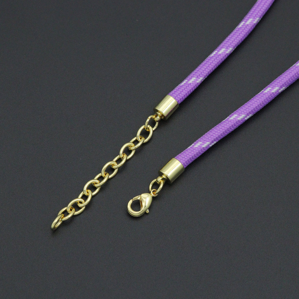 Vibrant Rope Cord Bracelet Necklace, Cord Necklace Bracelet, sku#EF830