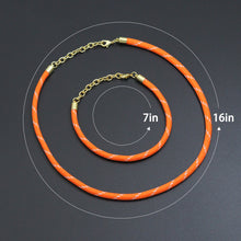 Load image into Gallery viewer, Vibrant Rope Cord Bracelet Necklace, Cord Necklace Bracelet, sku#EF830