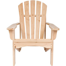 Load image into Gallery viewer, Ergonomic Natural Cedar Wood Adirondack Chair