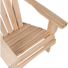 Load image into Gallery viewer, Ergonomic Natural Cedar Wood Adirondack Chair