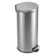 Load image into Gallery viewer, 8-Gallon Round Stainless Steel Step Trash Can Kitchen Bathroom Home Office