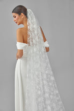 Load image into Gallery viewer, Winter Inspired Cathedral Wedding Veil