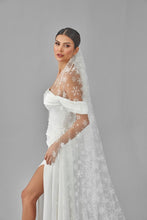 Load image into Gallery viewer, Winter Inspired Cathedral Wedding Veil