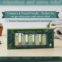 Load image into Gallery viewer, Aromatherapy Essential Oils Rollerballs (Bergamot, Lavender, Peppermint, Rosehip, Tea Tree)