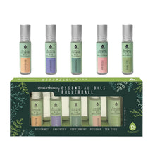 Load image into Gallery viewer, Aromatherapy Essential Oils Rollerballs (Bergamot, Lavender, Peppermint, Rosehip, Tea Tree)