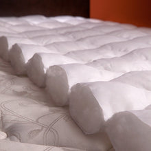 Load image into Gallery viewer, King size Plush Bamboo Baffle Box Stitch Mattress Pad / Topper