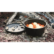 Load image into Gallery viewer, 8-Quart Deep Seasoned Cast Iron Dutch Oven with Lid and Metal Handle