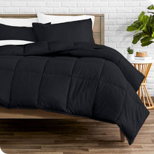 Load image into Gallery viewer, Twin/Twin XL Super Soft Lightweight Down Alternative Comforter Set in Black