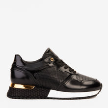 Load image into Gallery viewer, The Empire Black Leather Men Sneaker