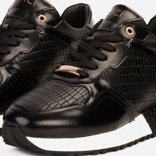Load image into Gallery viewer, The Empire Black Leather Men Sneaker