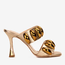 Load image into Gallery viewer, The Eclipse Gold Leather Women Sandal