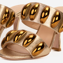 Load image into Gallery viewer, The Eclipse Gold Leather Women Sandal