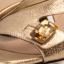 Load image into Gallery viewer, The Iconic Gold Leather Women Sandal