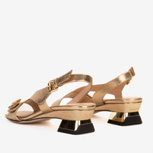 Load image into Gallery viewer, The Iconic Gold Leather Women Sandal