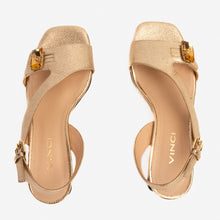 Load image into Gallery viewer, The Iconic Gold Leather Women Sandal