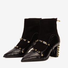 Load image into Gallery viewer, The  Valentina Leather Block Heel Women Boot