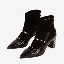 Load image into Gallery viewer, The  Valentina Leather Block Heel Women Boot