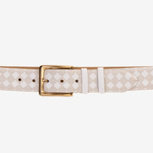 Load image into Gallery viewer, The Cenova White Calfskin Belt