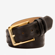 Load image into Gallery viewer, The Cenova Black Calfskin Belt