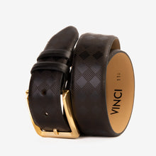 Load image into Gallery viewer, The Cenova Black Calfskin Belt