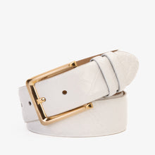 Load image into Gallery viewer, The Monaco White Leather Belt