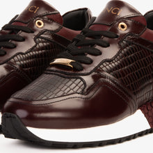Load image into Gallery viewer, The Empire Burgundy Leather Men Sneaker