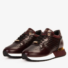 Load image into Gallery viewer, The Empire Burgundy Leather Men Sneaker