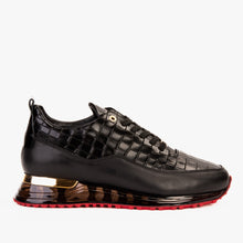 Load image into Gallery viewer, The Marseille Black Leather Men Sneaker