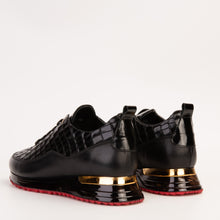 Load image into Gallery viewer, The Marseille Black Leather Men Sneaker