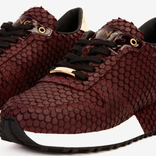 Load image into Gallery viewer, The Majesty Burgundy Leather Men Sneaker