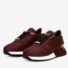 Load image into Gallery viewer, The Majesty Burgundy Leather Men Sneaker
