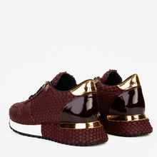 Load image into Gallery viewer, The Majesty Burgundy Leather Men Sneaker
