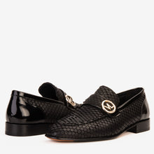 Load image into Gallery viewer, The Monarch Black Leather Men Dress Shoe