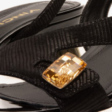 Load image into Gallery viewer, The Iconic Black Leather Women Sandal