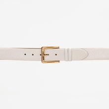 Load image into Gallery viewer, The Monaco White Leather Belt
