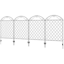 Load image into Gallery viewer, 4 Pack Steel Foldable Fence Arch Trellis Panel Animal Barrier