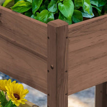 Load image into Gallery viewer, Brown 3 Wooden Elevated Planter Raised Garden Beds
