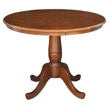 Load image into Gallery viewer, Round 36-inch Pedestal Dining Table in Espresso Finish