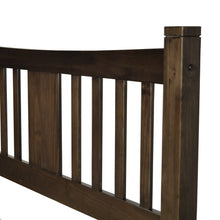 Load image into Gallery viewer, Queen Size Farmhouse Style Solid Wood Platform Bed with Headboard in Espresso
